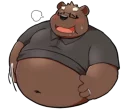 Telegram sticker 😮 Bear Dad