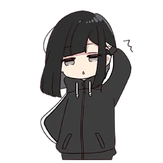 Sticker 👋 Юрудура-тян @nyasticks