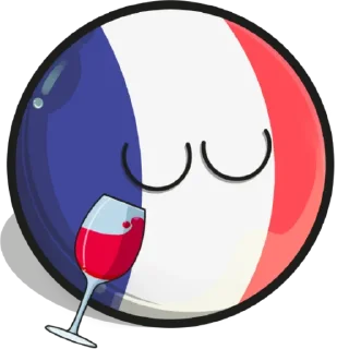 Telegram sticker 🍷 Countryballs by @Skendy123 and @second_B0