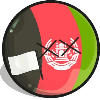 Telegram sticker 🏳 Countryballs by @Skendy123 and @second_B0