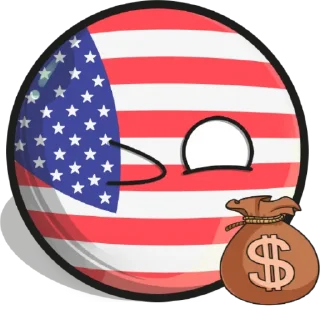 Telegram sticker 🇺🇸 Countryballs by @Skendy123 and @second_B0