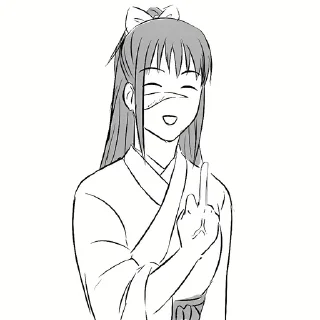 Telegram sticker 🤍 Utahime Iori | @Toji_sama