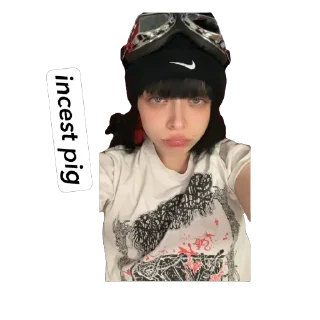 Telegram sticker 🫥 Goth Ravêñ